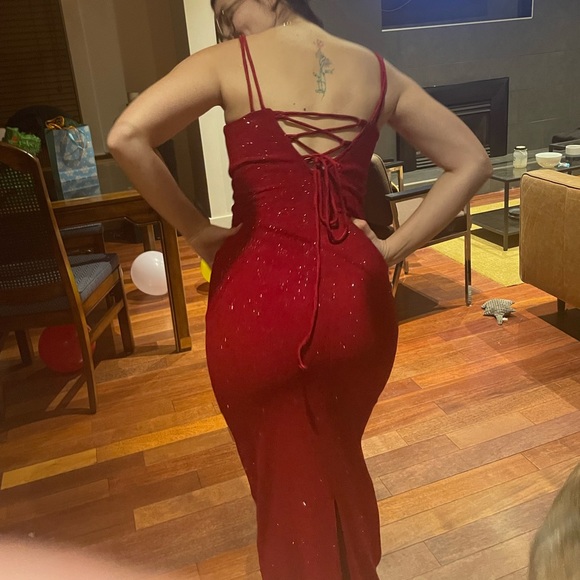 Red Sparkle Gown - Picture 1 of 7